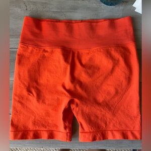 Rapidwear bright orange scrunch shorts